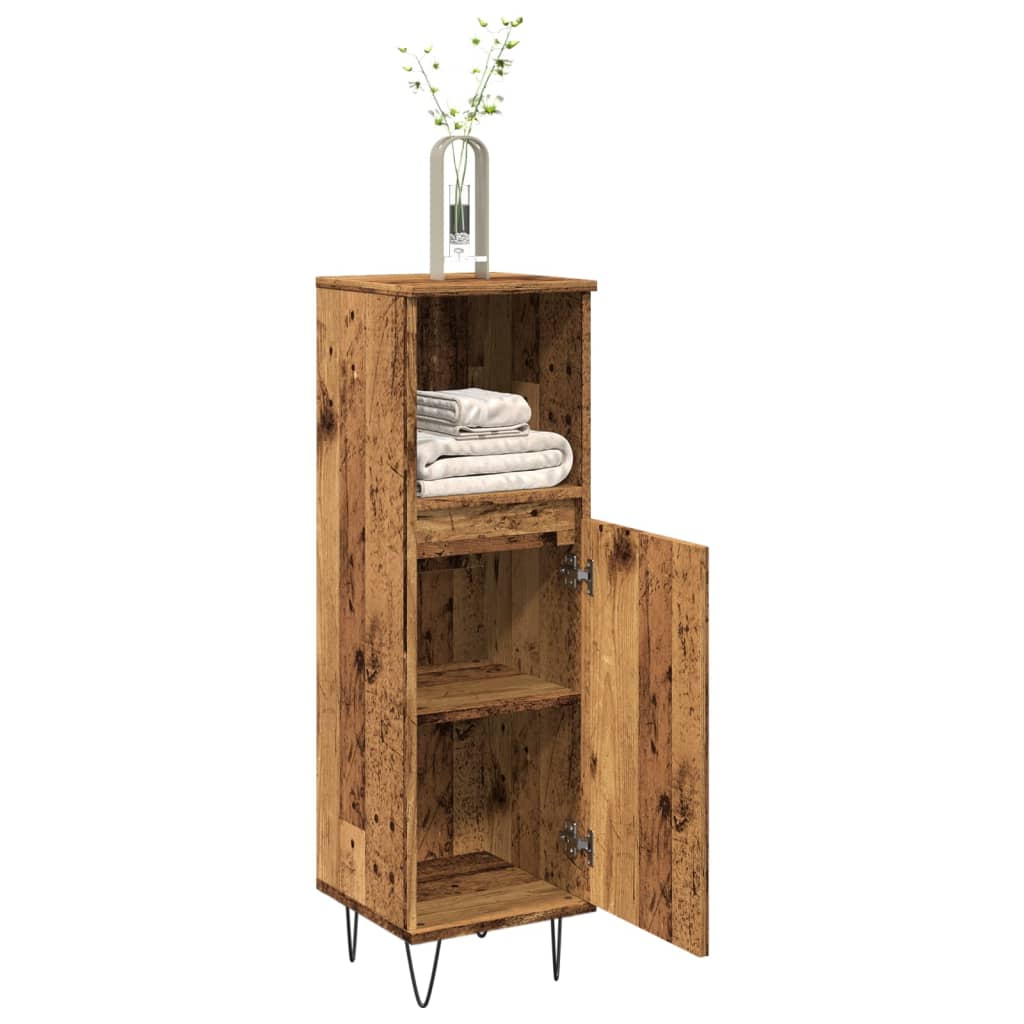 Bathroom Cabinet 30X30X100 Cm Engineered Wood
