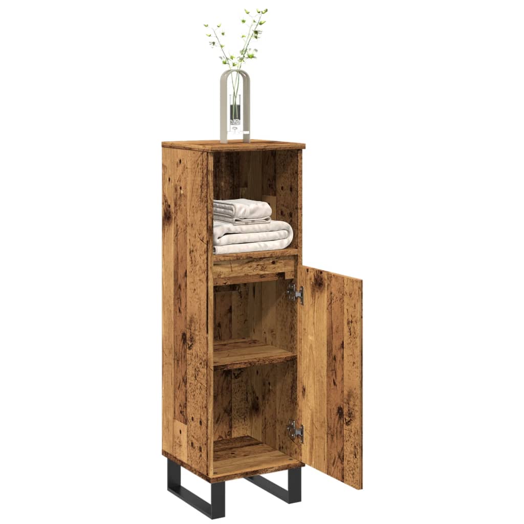 Bathroom Cabinet 30X30X100 Cm Engineered Wood