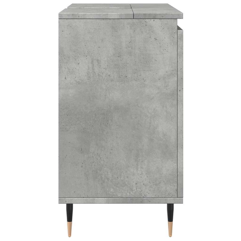 Bathroom Cabinet Concrete Grey 58X33X60 Cm Engineered Wood