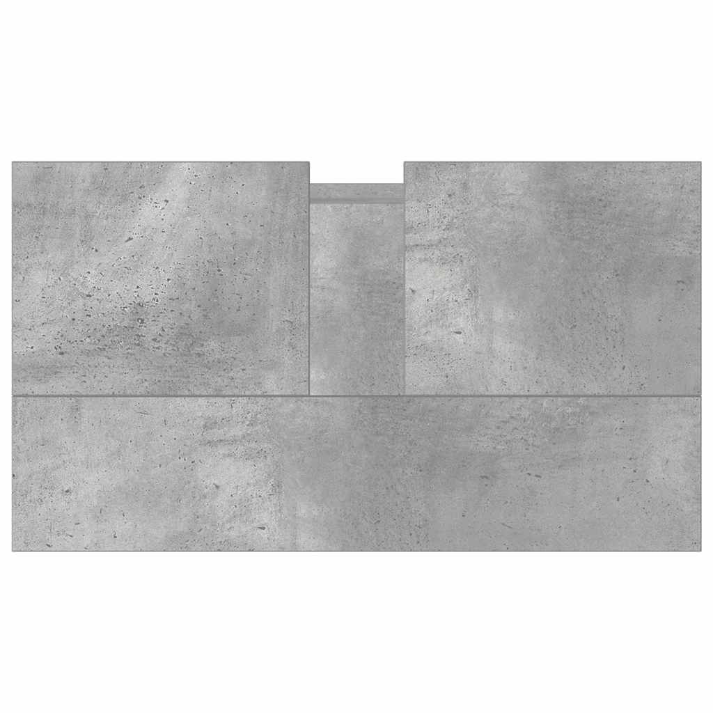 Bathroom Cabinet Concrete Grey 58X33X60 Cm Engineered Wood
