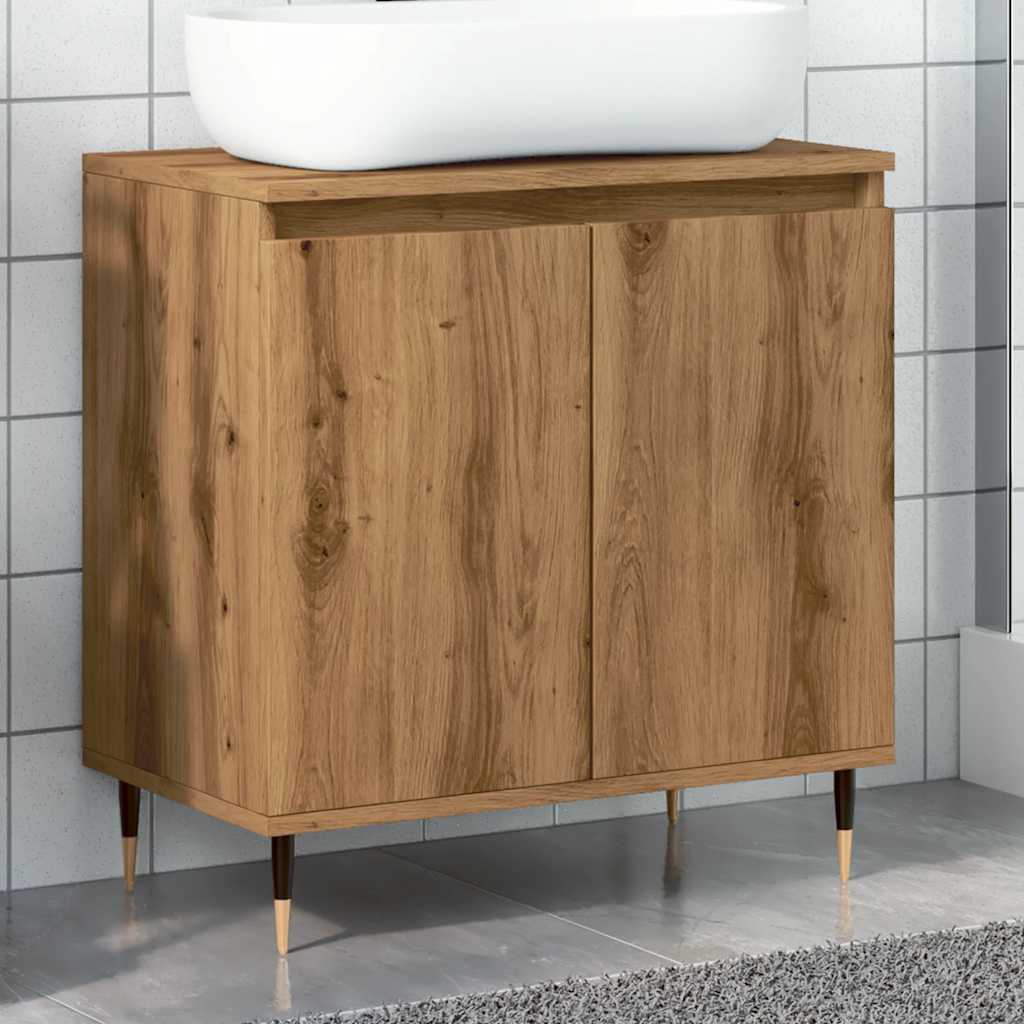 Bathroom Cabinet 58X33X60 Cm Engineered Wood