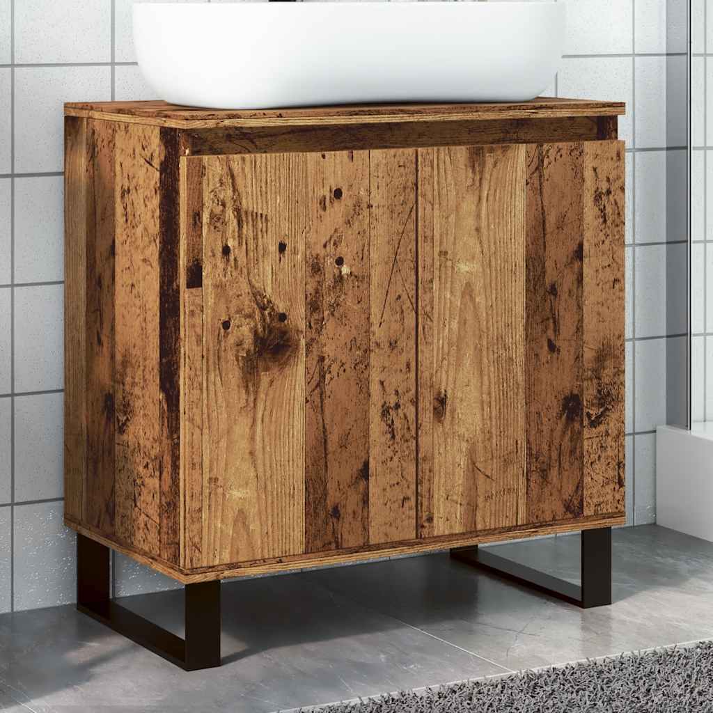 Bathroom Cabinet 58X33X60 Cm Engineered Wood