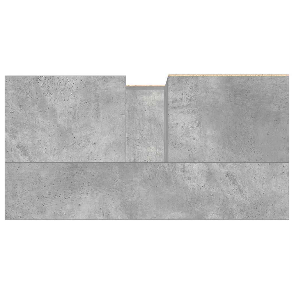 Bathroom Cabinet Concrete Grey 65X33X60 Cm Engineered Wood