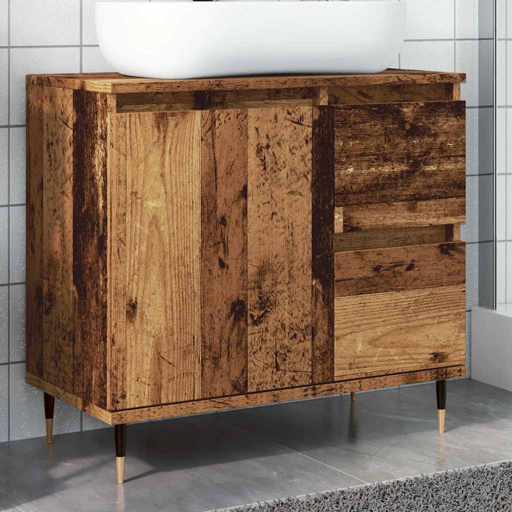 Bathroom Cabinet 65X33X60 Cm Engineered Wood