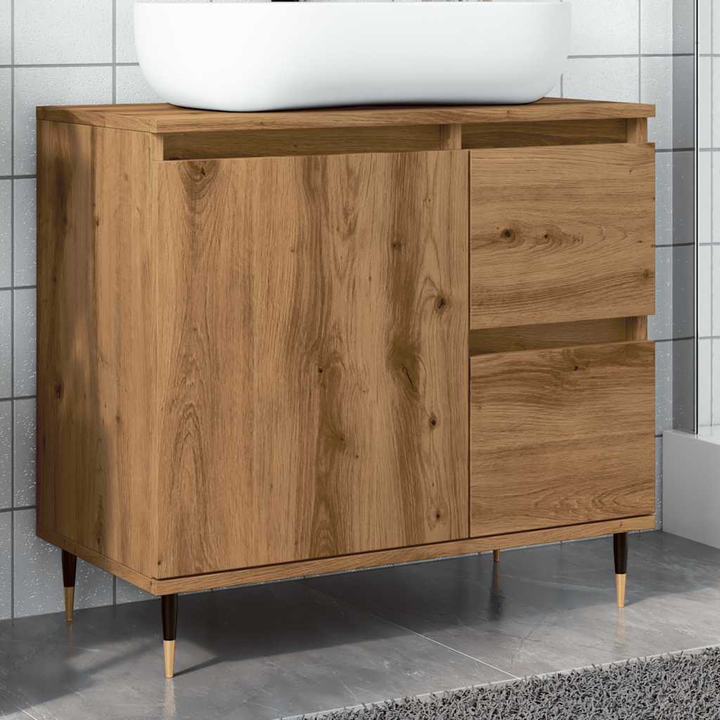 Bathroom Cabinet 65X33X60 Cm Engineered Wood
