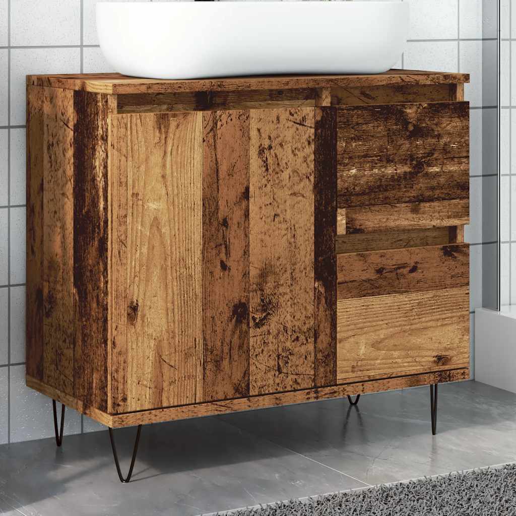 Bathroom Cabinet 65X33X60 Cm Engineered Wood