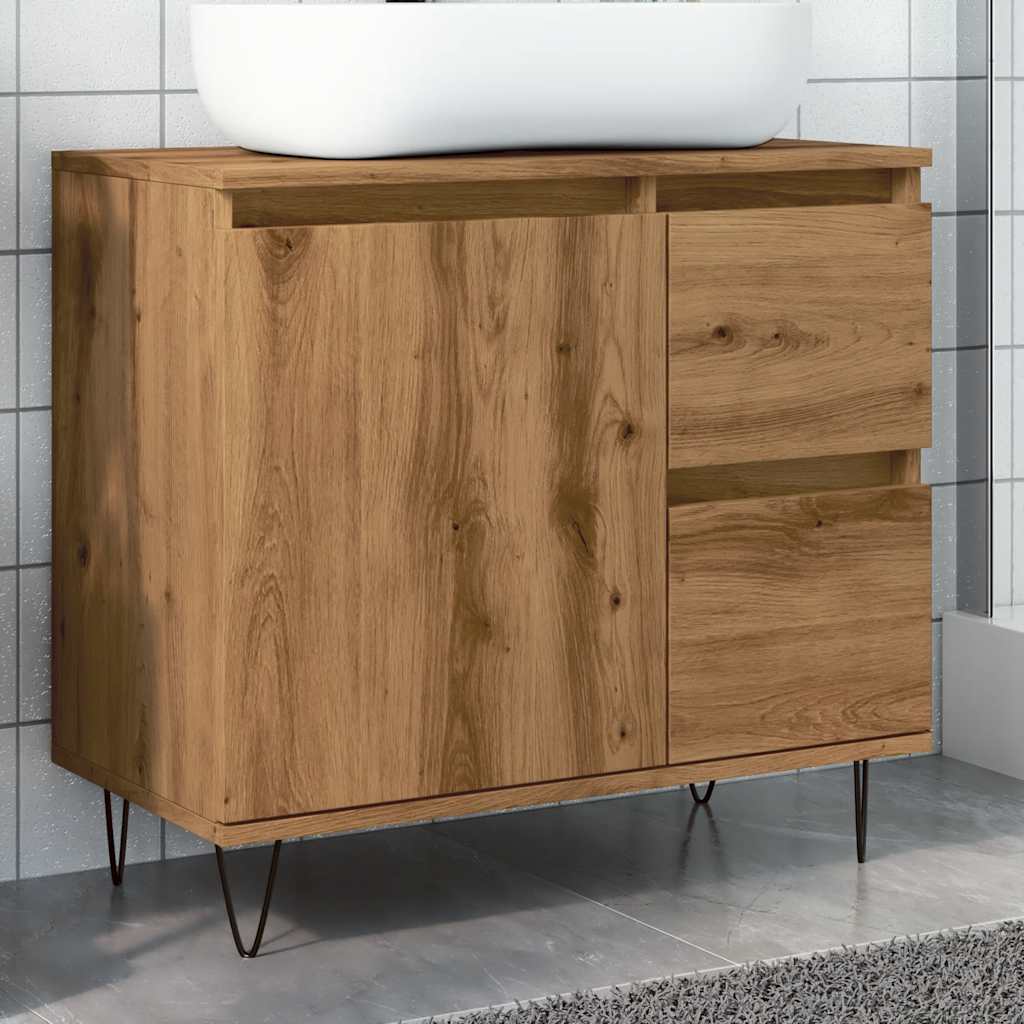 Bathroom Cabinet 65X33X60 Cm Engineered Wood