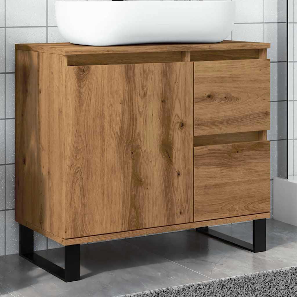 Bathroom Cabinet 65X33X60 Cm Engineered Wood