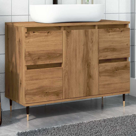 Bathroom Cabinet 80X33X60 Cm Engineered Wood