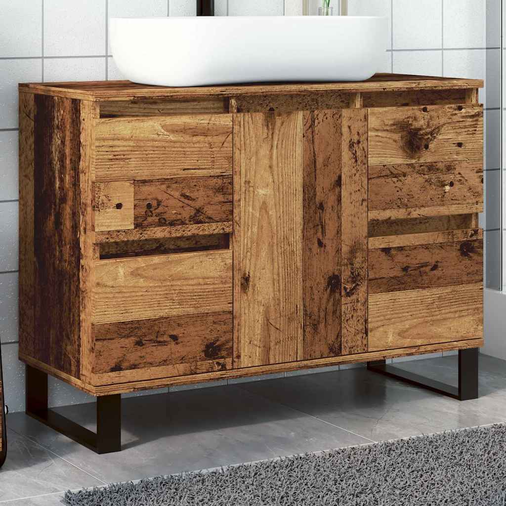 Bathroom Cabinet 80X33X60 Cm Engineered Wood