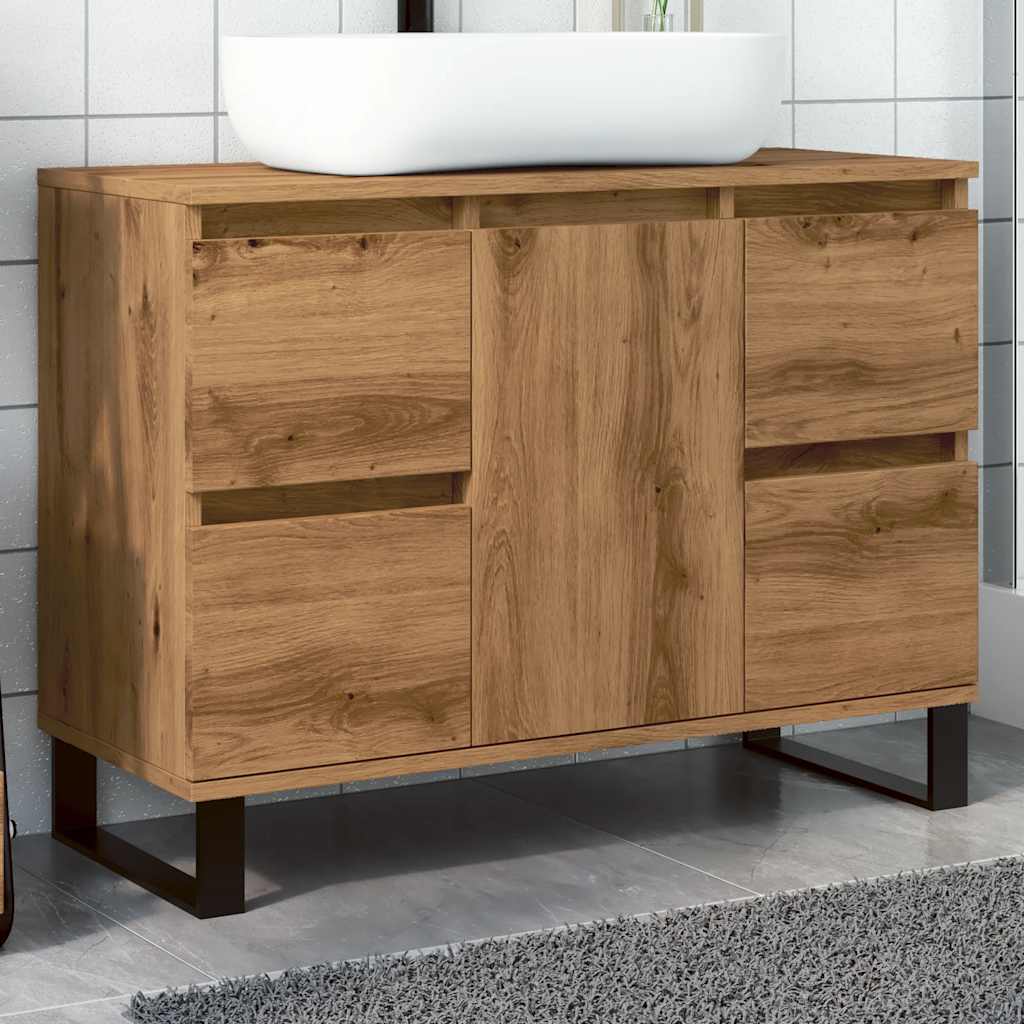 Bathroom Cabinet 80X33X60 Cm Engineered Wood