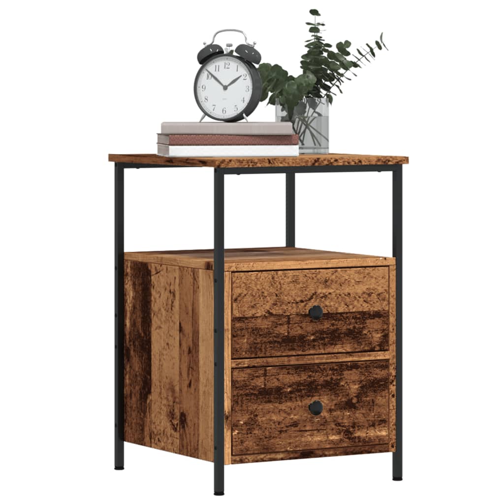 Bedside Cabinet 34X35.5X50 Cm Engineered Wood