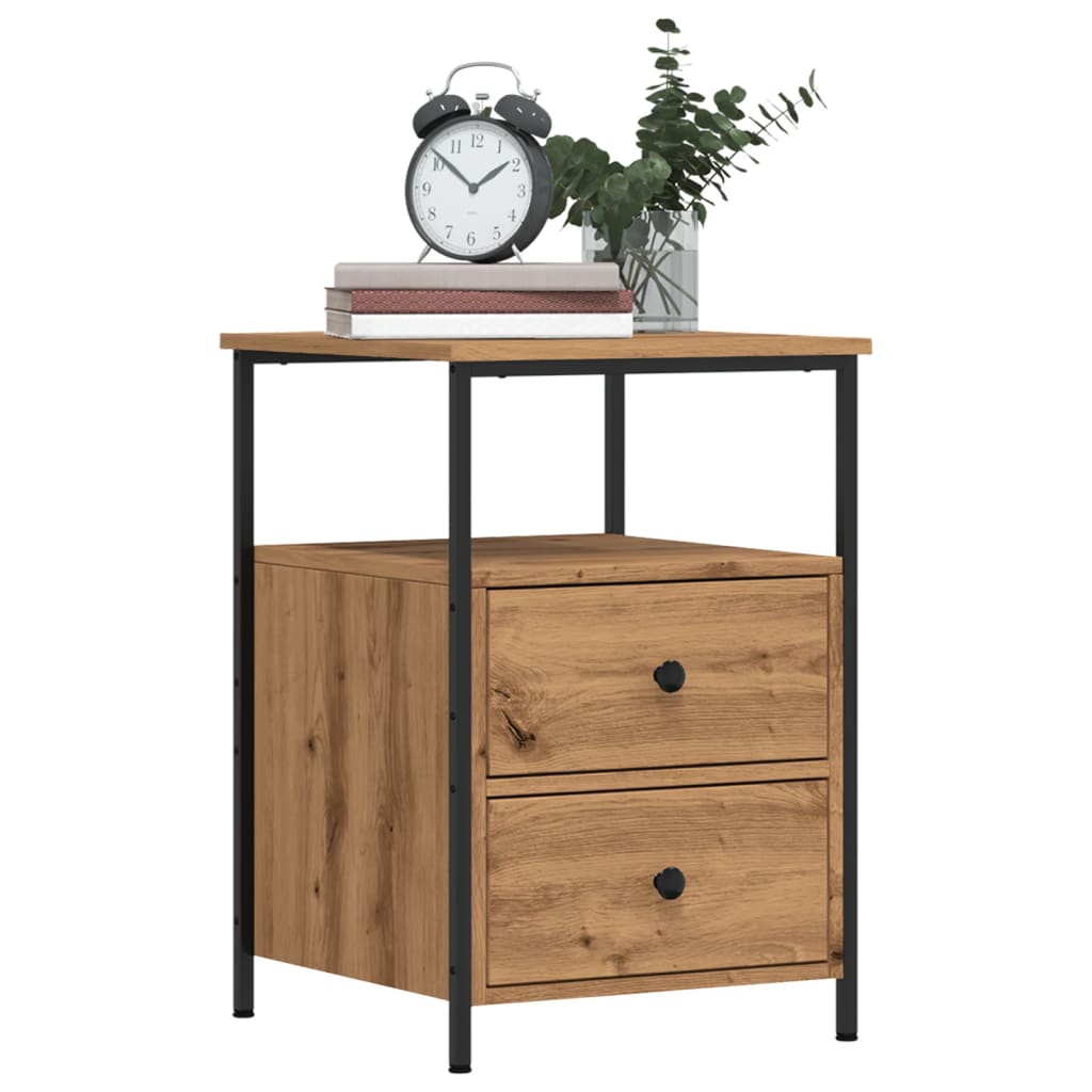 Bedside Cabinet 34X35.5X50 Cm Engineered Wood