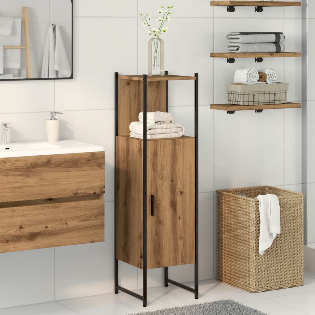 Bathroom Cabinet 33X33X120.5 Cm Engineered Wood