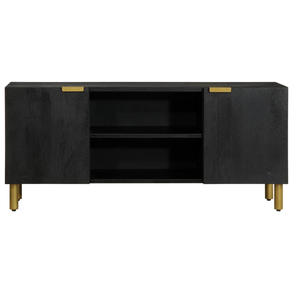 Tv Cabinet Black 105X33X46 Cm Engineered Wood
