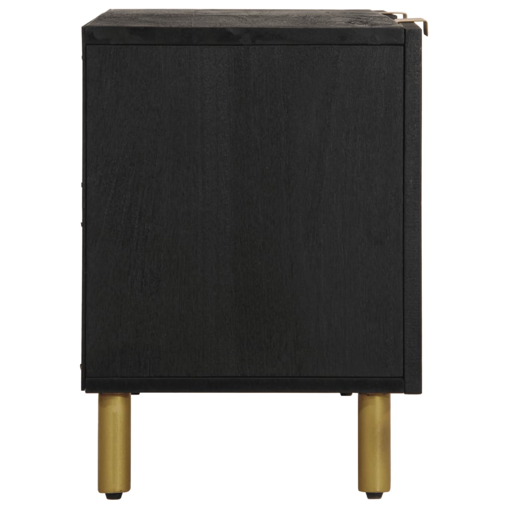 Tv Cabinet Black 105X33X46 Cm Engineered Wood