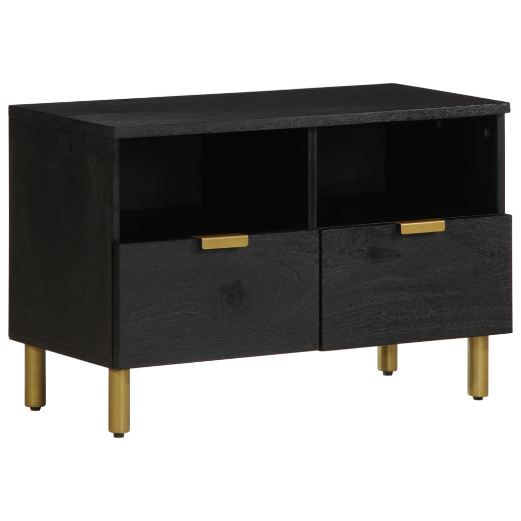 Tv Cabinet Black 70X33X46 Cm Engineered Wood