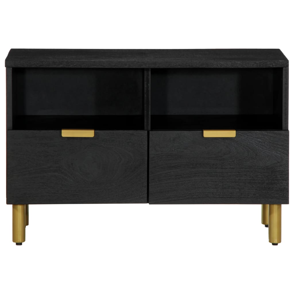 Tv Cabinet Black 70X33X46 Cm Engineered Wood