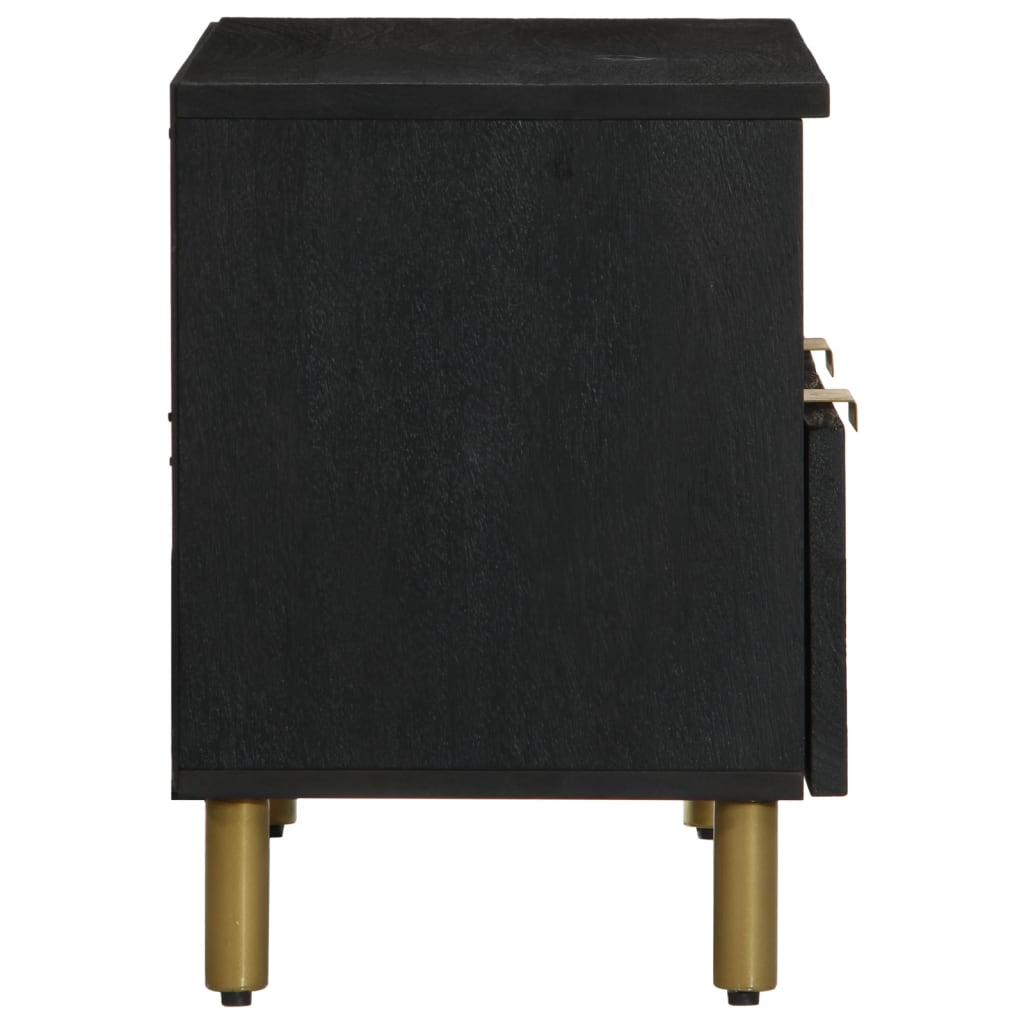 Tv Cabinet Black 70X33X46 Cm Engineered Wood