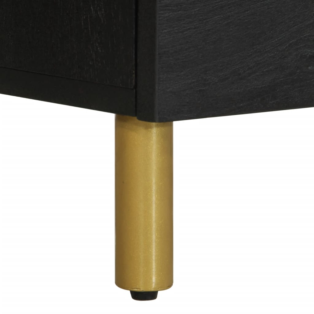 Bedside Cabinet Black 50X33X62 Cm Engineered Wood