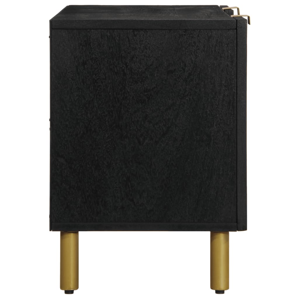 Tv Cabinet Black 105X33X46 Cm Engineered Wood