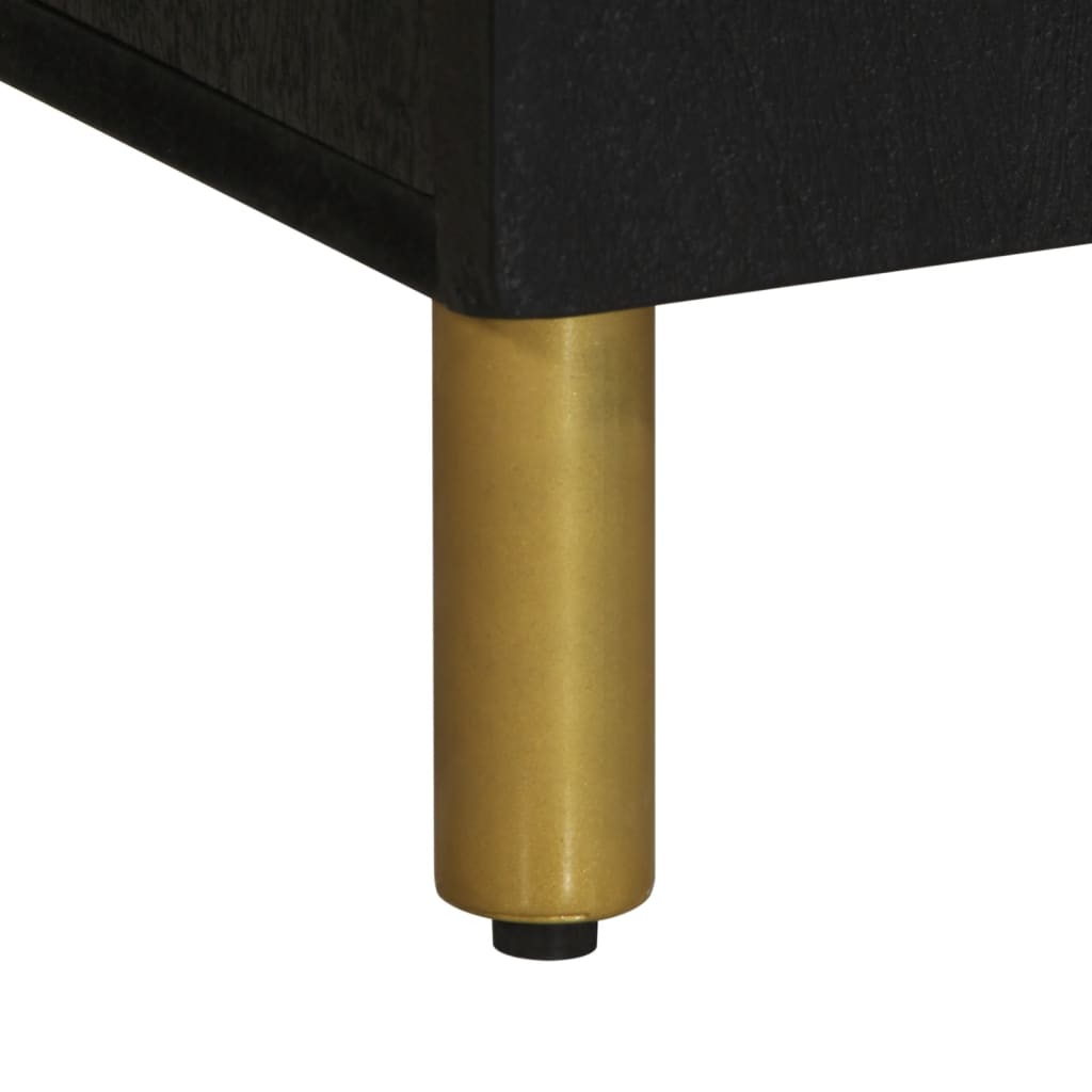 Tv Cabinet Black 105X33X46 Cm Engineered Wood