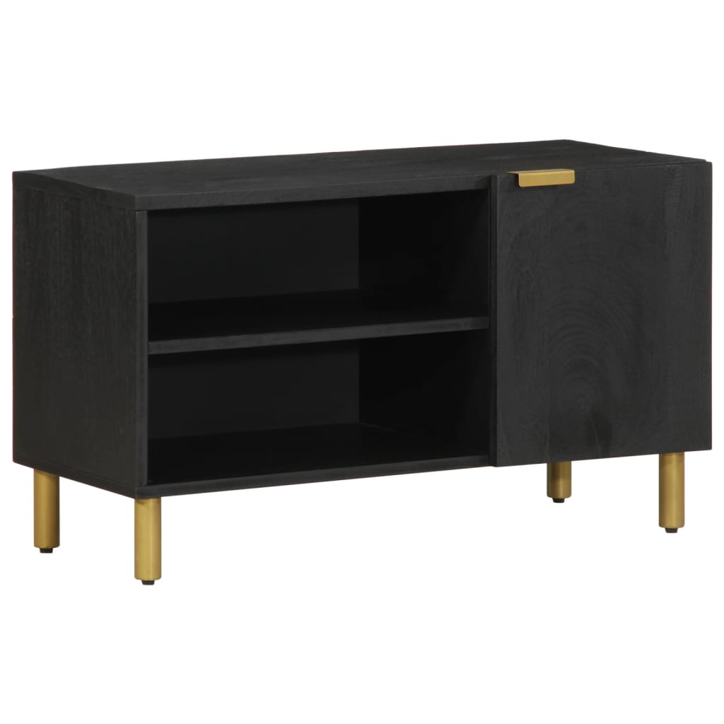Tv Cabinet Black 80X33X46 Cm Engineered Wood