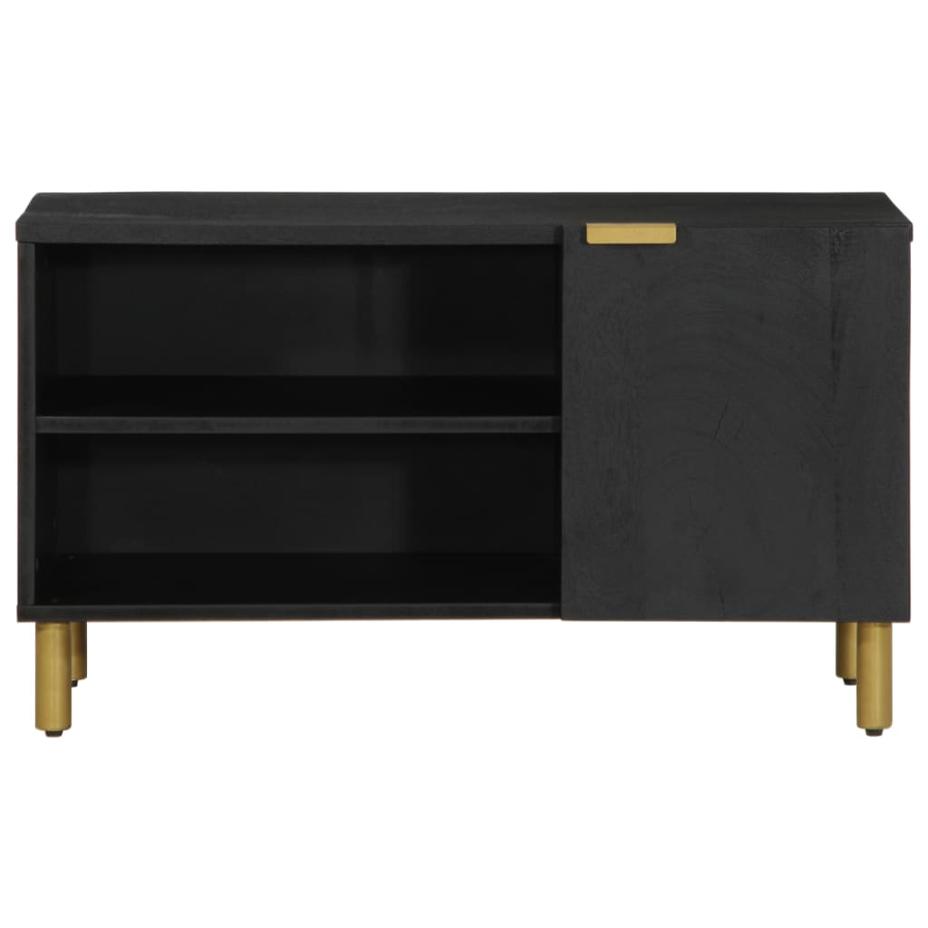 Tv Cabinet Black 80X33X46 Cm Engineered Wood