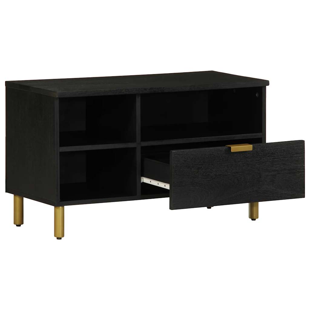 Tv Cabinet Black 80X33X46 Cm Engineered Wood