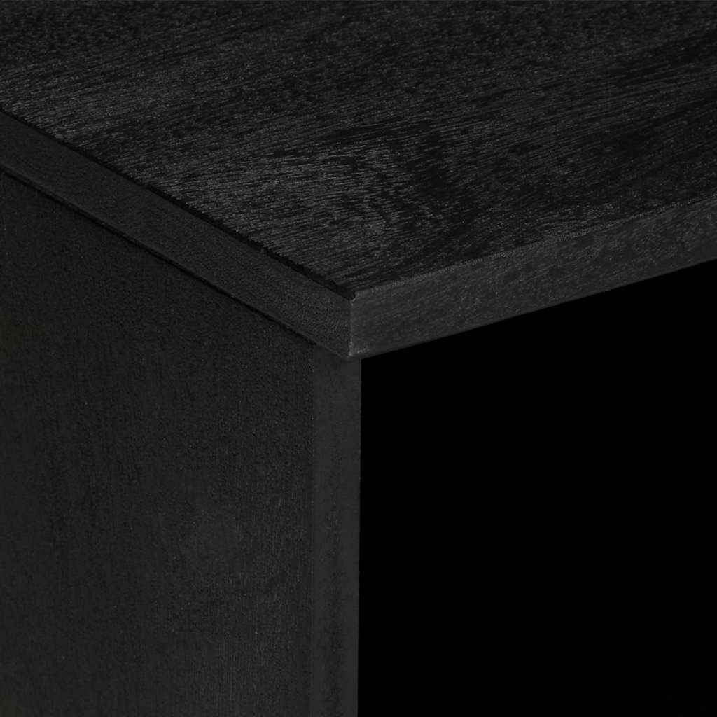 Tv Cabinet Black 80X33X46 Cm Engineered Wood