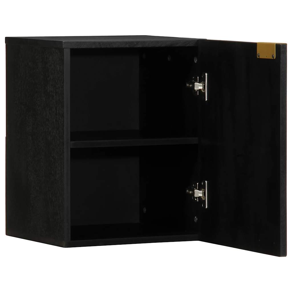 Bathroom Hanging Cabinet Black 38X33X48 Cm Engineered Wood