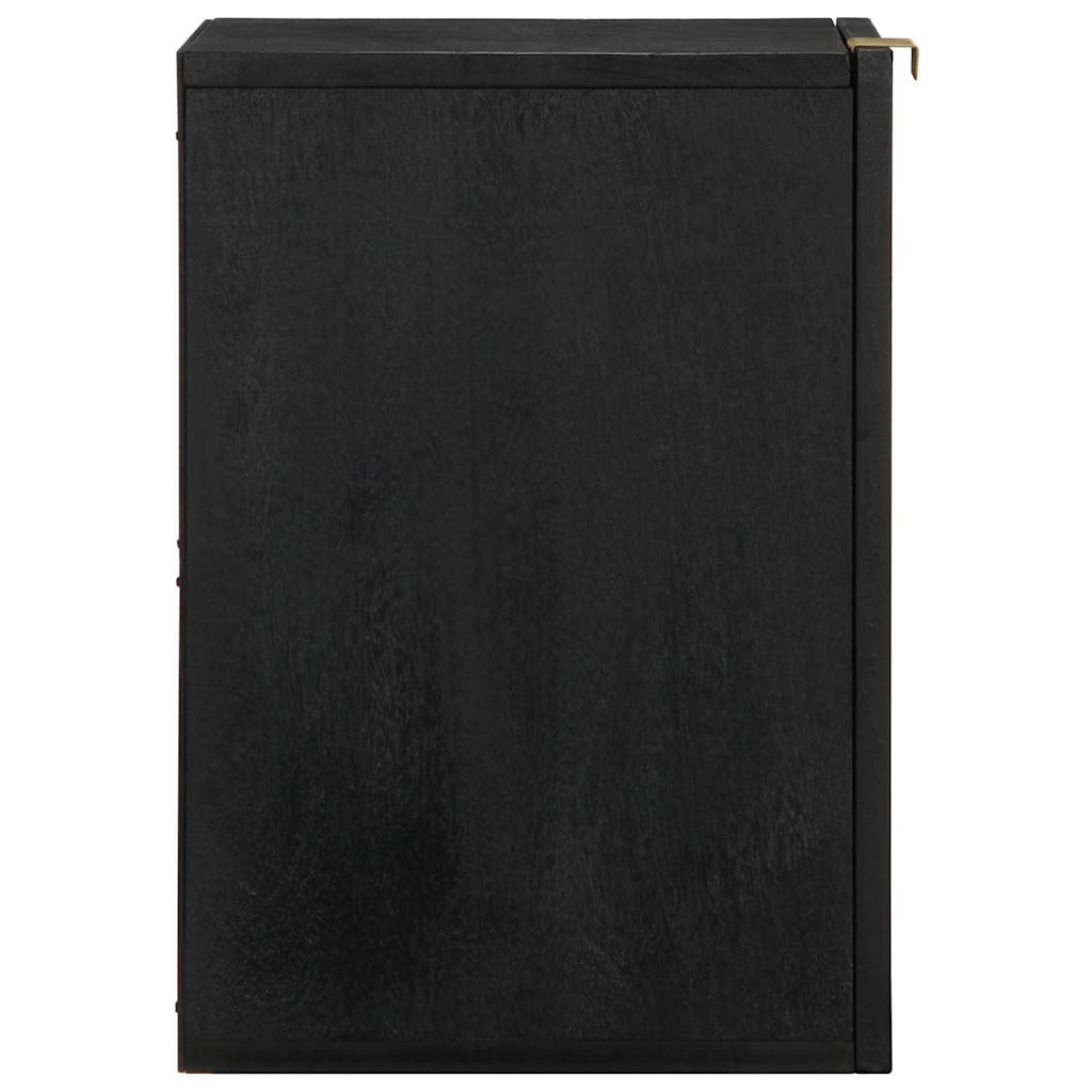 Bathroom Hanging Cabinet Black 38X33X48 Cm Engineered Wood