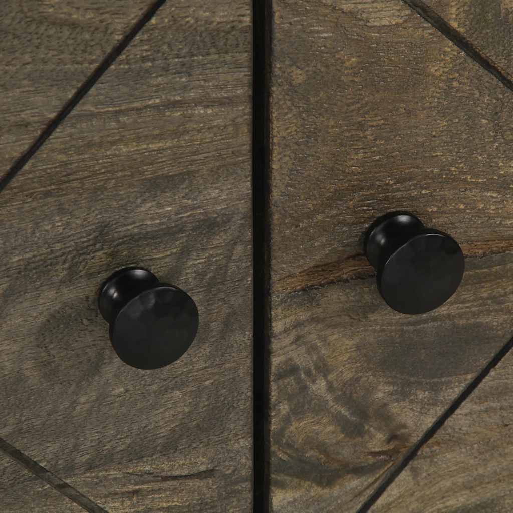 Coffee Table Black 80X50X40 Cm Solid Wood Mango