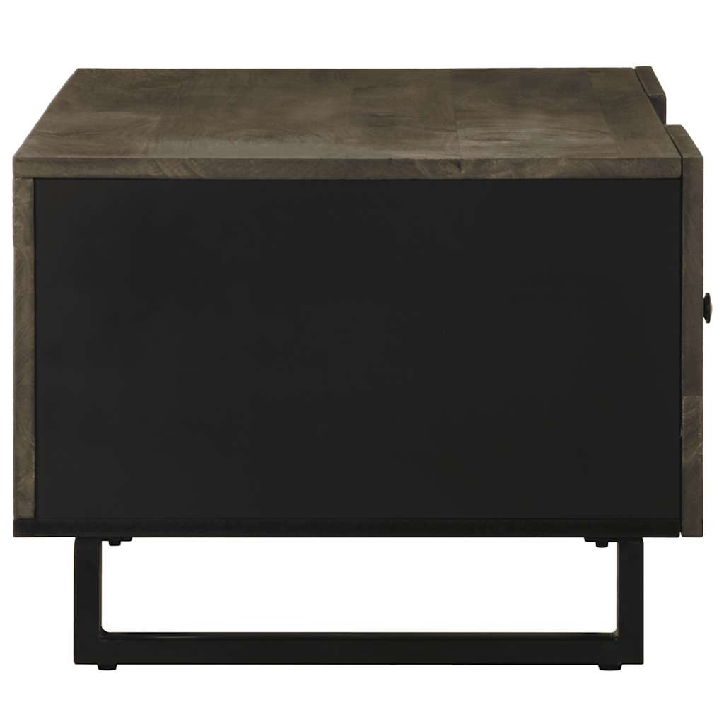 Coffee Table Black 100X54X40 Cm Solid Wood Mango