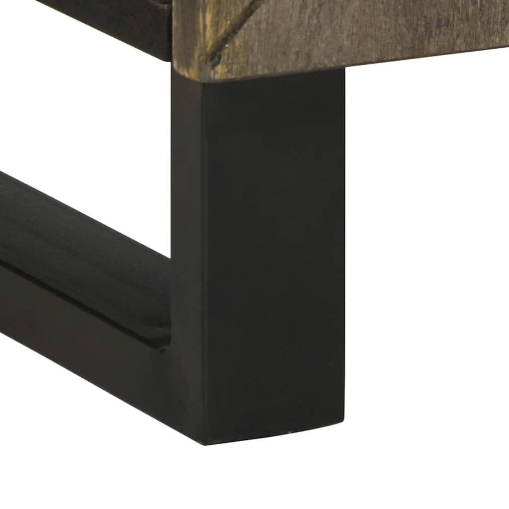 Sink Cabinet Black 62X33X58 Cm Solid Wood Mango