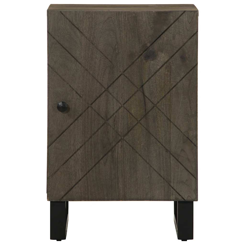 Bathroom Cabinet Black 38X33X58 Cm Solid Wood Mango