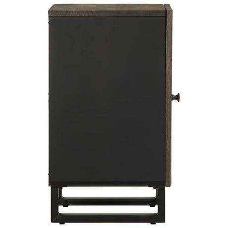 Bathroom Cabinet Black 38X33X58 Cm Solid Wood Mango