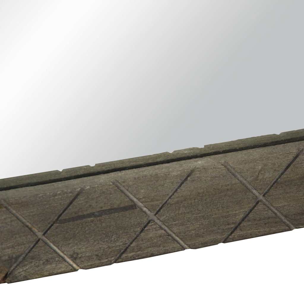 Bathroom Mirror Grey 50X3X70 Cm Solid Wood Mango