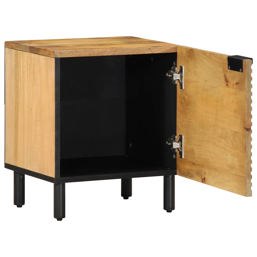 Bedside Cabinet Brown 40X33X46 Cm Solid Wood Mango