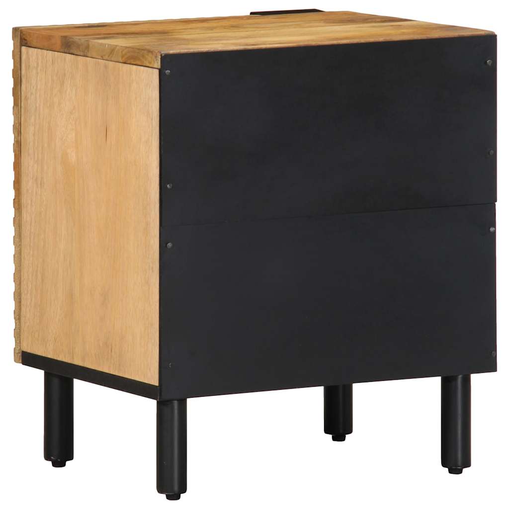 Bedside Cabinet Brown 40X33X46 Cm Solid Wood Mango