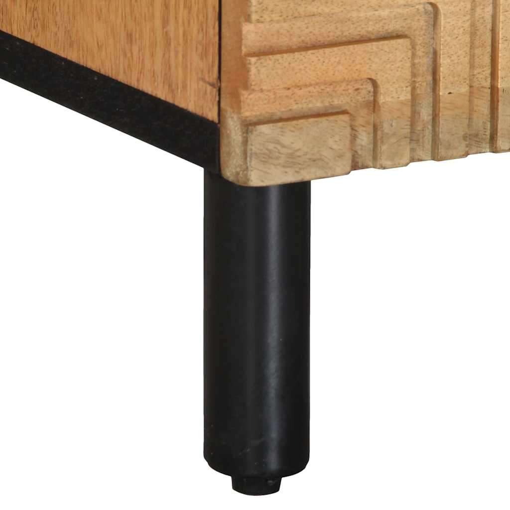 Bedside Cabinets 2 Pcs Brown 40X33X46 Cm Solid Wood Mango