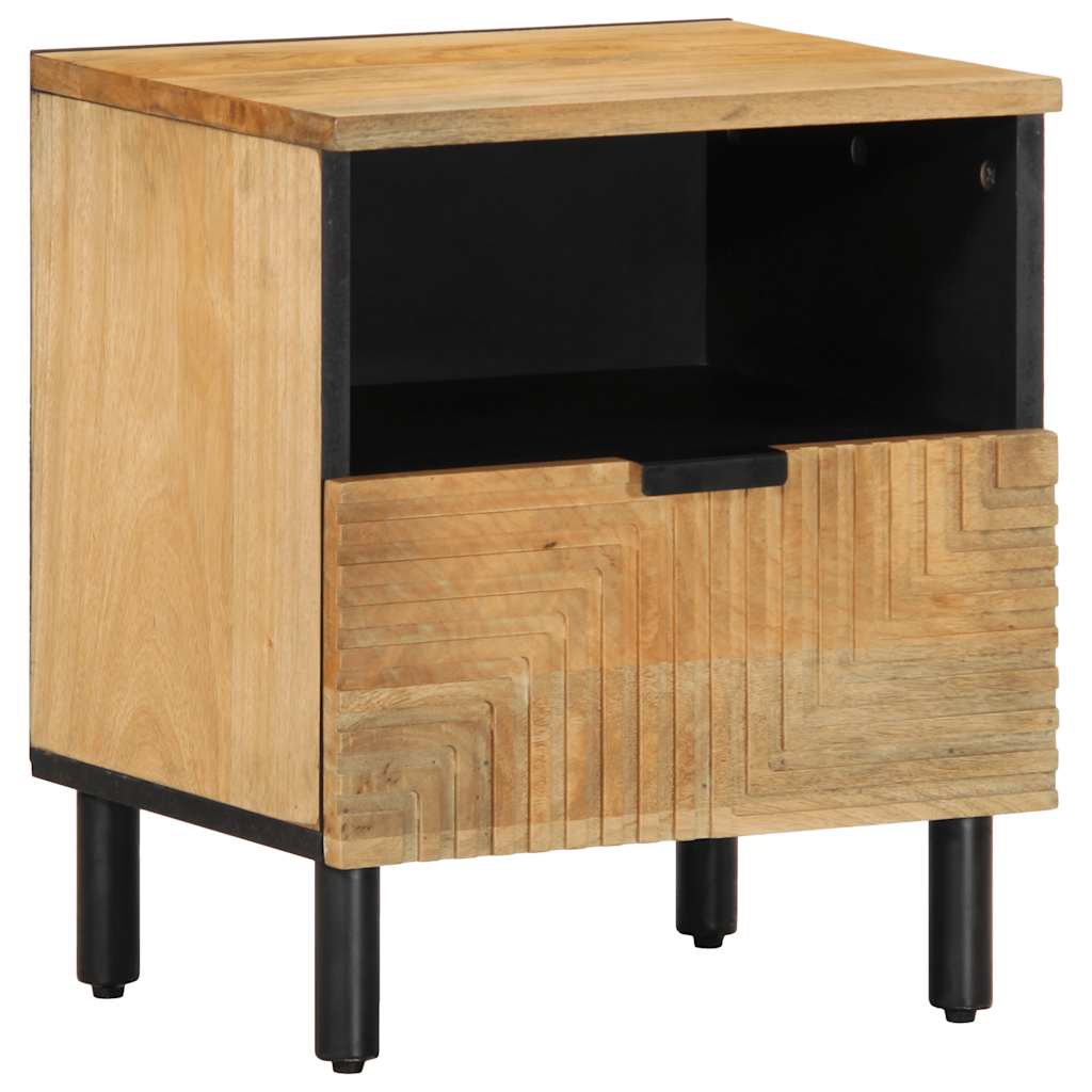 Bedside Cabinets 2 Pcs Brown 40X33X46 Cm Solid Wood Mango
