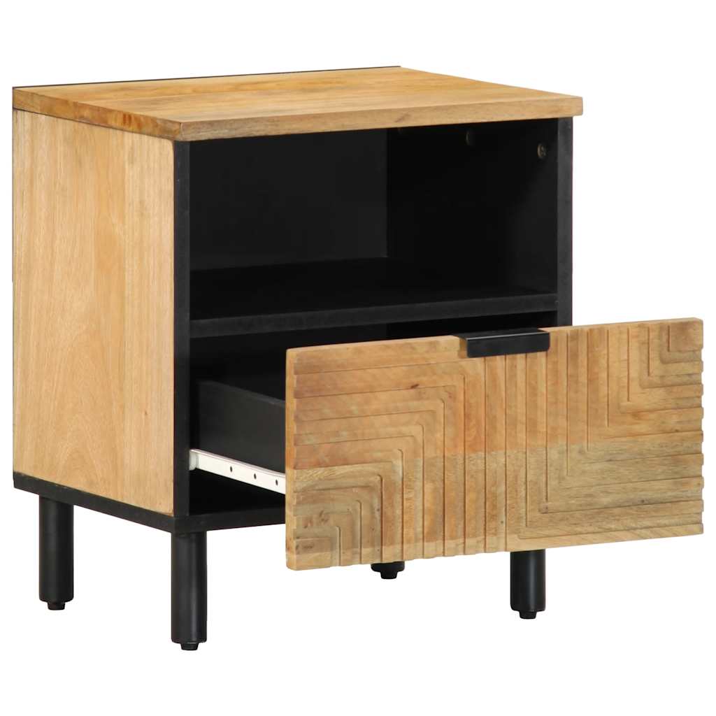 Bedside Cabinets 2 Pcs Brown 40X33X46 Cm Solid Wood Mango