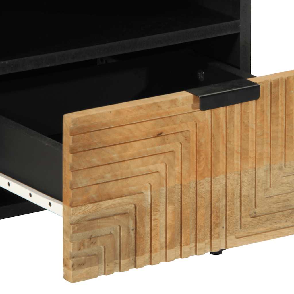 Bedside Cabinets 2 Pcs Brown 40X33X46 Cm Solid Wood Mango