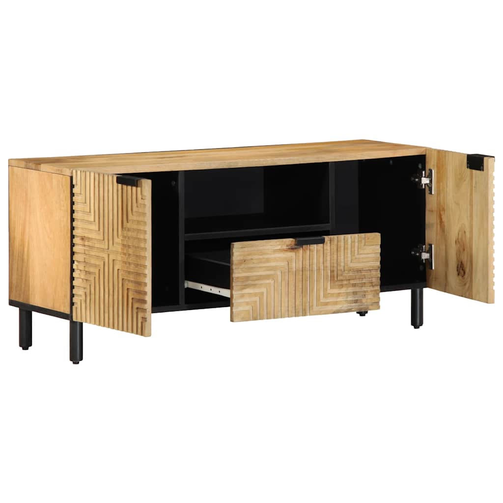 Tv Cabinet 105X33X46 Cm Solid Wood Mango
