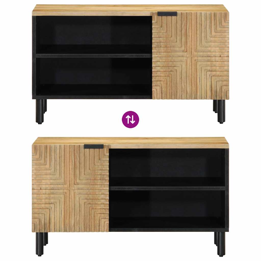 Tv Cabinet 80X31.5X46 Cm Solid Wood Mango