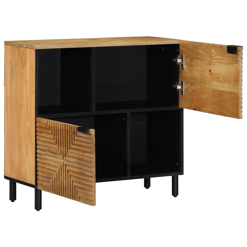 Sideboard 80X33X75 Cm Solid Wood Mango