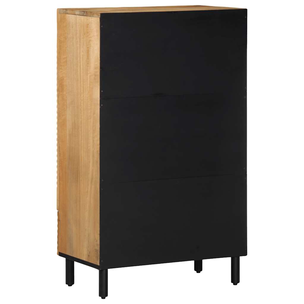 Highboard 60X33X100 Cm Solid Wood Mango