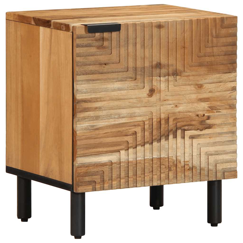 Bedside Cabinet Brown 40X33X46 Cm Solid Wood Mango