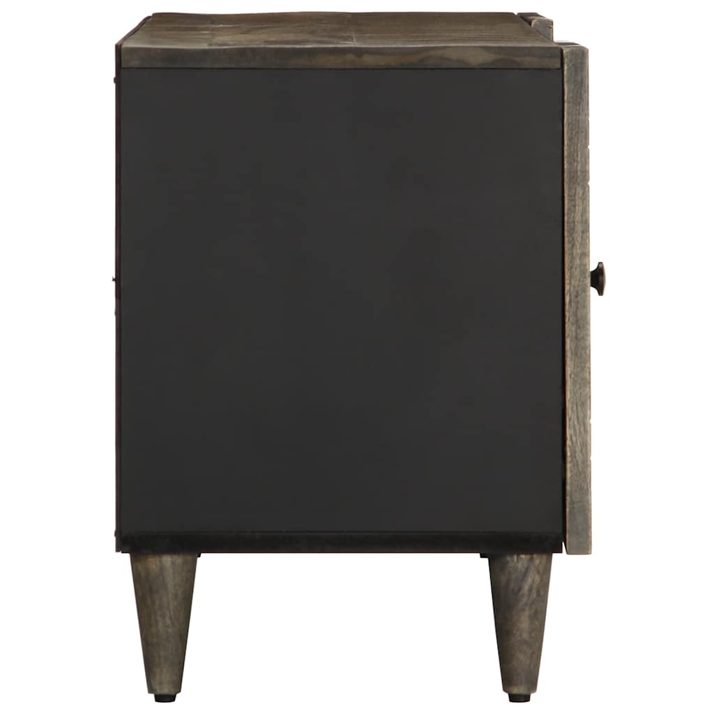 Tv Cabinet Light Grey 105X33.5X46 Cm Solid Wood Mango